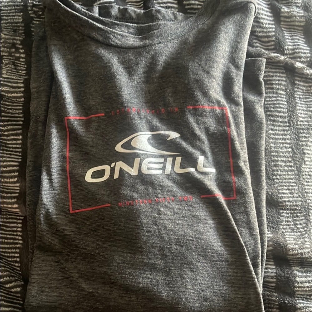 O'Neill Charcoal Tee with Red Accents